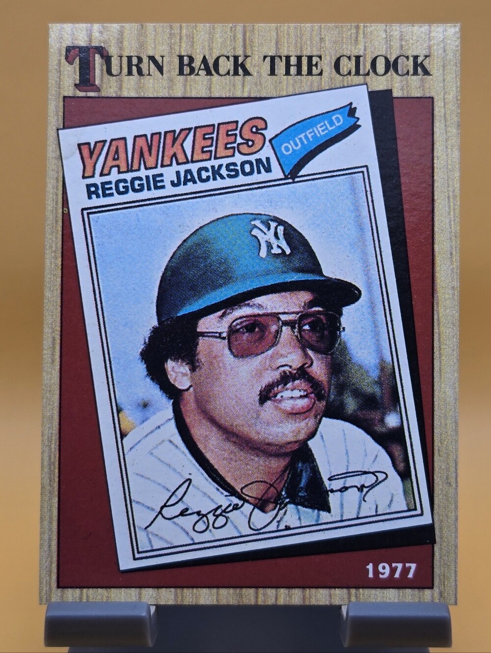 Reggie Jackson Topps Turn Back The Clock - Yankees Baseball Trading Card
